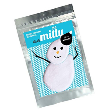 The Mitty Snowman 2-Piece Set of Ultra-Gentle, Reusable Skin Cleansing Cloths, Great for Sensitive S...