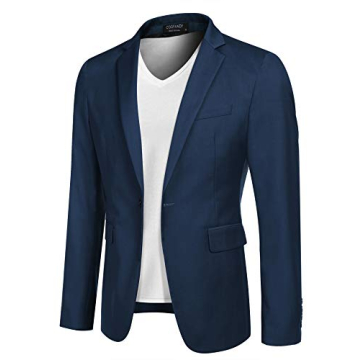 COOFANDY Men's One Button Sport Coat - Casual Blazer Jacket for All Occasions