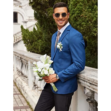 COOFANDY Men's One Button Sport Coat - Stylish Blazer Jacket