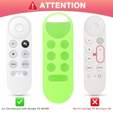Glow-in-the-Dark Remote Case for Chromecast 4K/HD