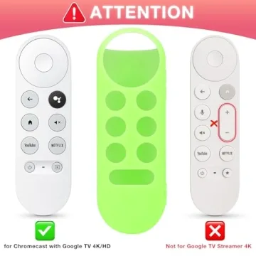 Glow-in-the-Dark Remote Case for Chromecast 4K/HD
