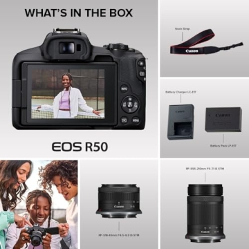 Canon EOS R50 Mirrorless Camera for Beginners and Creators