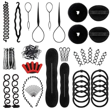 OBSCYON 27Pcs Hair Styling Set - Ultimate DIY Hair Design Tools