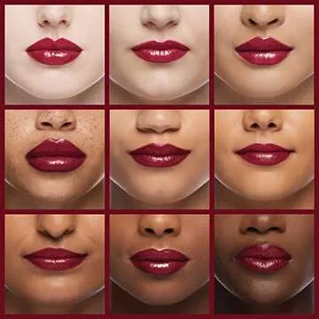 Burt's Bees Shimmer Lip Tint Stocking Stuffers Set, Tinted Lip Balm Stick, Moisturizing for All Day Hydration with Natural Glowy Pigmented Finish & Buildable Color, Rhubarb (1-Pack)