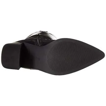 The Drop Women's Cassandra Knee-High Western Boot, Black, 10