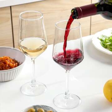 OUWO 4-Piece Wine Glass Set for Elegance and Durability