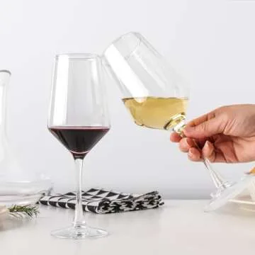 OUWO 4-Piece Wine Glass Set for Elegance and Durability