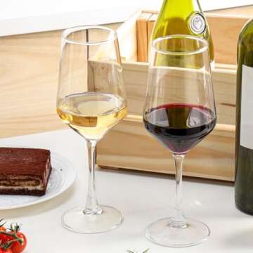 OUWO 4-Piece Wine Glass Set for Elegance and Durability