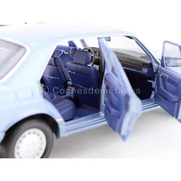 Norev NV183464 1:18 Mercedes-Benz Blue 1990 560 SEL-Pearl Metallic