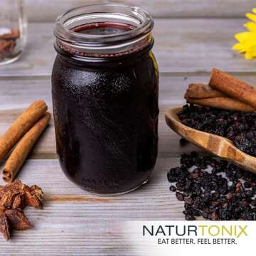 Naturtonix Whole Dried Elderberries - Natural Immune Booster