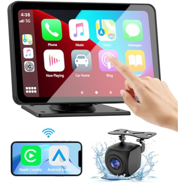 7" Portable Car Stereo with Apple CarPlay & Bluetooth