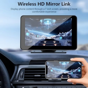 7" Portable Car Stereo with Apple CarPlay & Bluetooth