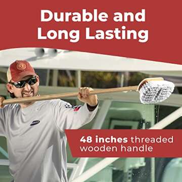 Shurhold Marine Mate Boat Deck Brush - Heavy Duty Cleaning Tool
