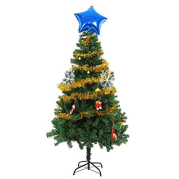 DECORA Gold Tinsel Garland for Christmas Tree Decorations Wedding Birthday Party Supplies 33 FEET