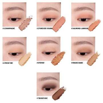 Espoir Real Eye Palette #3 Nude Mood (Soft Nude Shade Mood) | Multi-Use Long-Lasting Colors with Sparkling Glitter for Eyeshadow Base and Cheeks Makeup