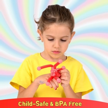 NUTTY TOYS Pop Tubes Fidget Spinner for Stress Relief