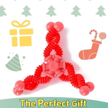 NUTTY TOYS Pop Tubes Fidget Spinner for Stress Relief