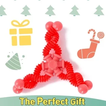 NUTTY TOYS Pop Tubes Fidget Spinner for Stress Relief