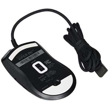 Razer Viper 8KHz Ultralight Ambidextrous Wired Gaming Mouse: Fastest Gaming Switches - 20K DPI Optical Sensor - Chroma RGB Lighting - 8 Programmable Buttons - 8000Hz HyperPolling - Classic Black