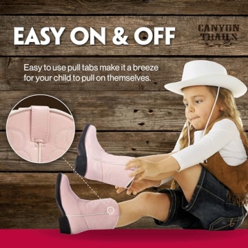 Stylish Premium Kids Cowboy Boots for Active Kids