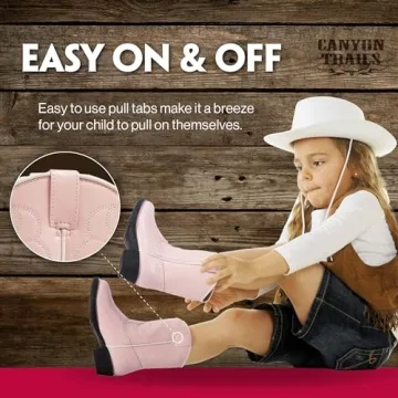 Stylish Premium Kids Cowboy Boots for Active Kids