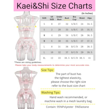 Kaei&Shi Floral Lace Bridal Lingerie Set for Special Nights