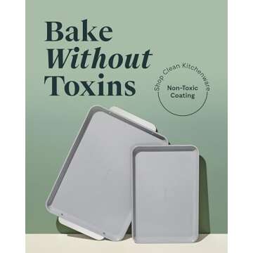 Caraway Non-Stick Ceramic Baking Sheet Duo  - Healthy Baking Essentials for Every Kitchen
