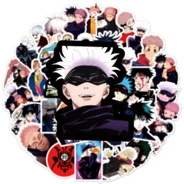 50 Pcs Jujutsu Kaisen Stickers - Waterproof Cartoon for All Ages