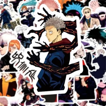 50Pcs Jujutsu Kaisen Waterproof Cartoon Stickers Pack