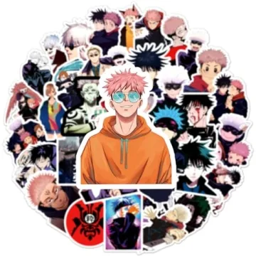50Pcs Jujutsu Kaisen Waterproof Cartoon Stickers Pack