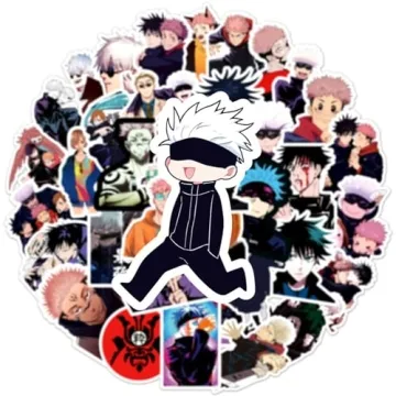 50Pcs Jujutsu Kaisen Waterproof Cartoon Stickers Pack