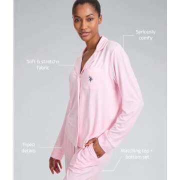 U.S. Polo Assn. Women's Pajama Sets for Comfort and Style