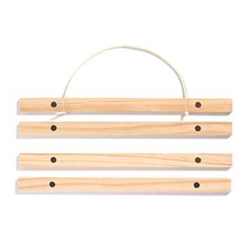 Wooden Frameless Poster Hanger, 11 inch Wide | DIY Magnetic Snap Fit Hanging Frame for your Art, Photos, Prints, Pictures, Paintings