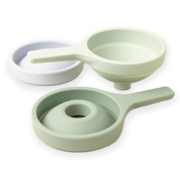Inspire My Play 3 x Green Silicone Collapsible Funnels for Kids - Sensory Play Funnel Toys for Kids ...