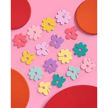 xo, Fetti Butterfly + Flower Drink Markers Set - 16 ct | Pastel Bday Decorations, Bachelorette Party...
