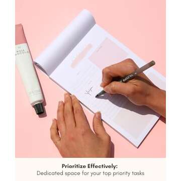 Daily To Do List Notepad – Daily Planner Undated, Daily Work Planner and Productivity Planner – 50-Pg To Do List Notebook for Work, Daily To Do Planner Pad – 8.3”x 5.8” Daily Planner Notepad