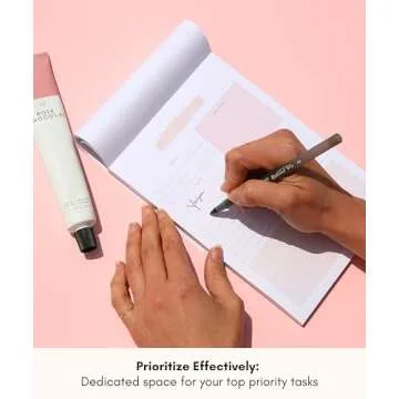 Daily To Do List Notepad – Daily Planner Undated, Daily Work Planner and Productivity Planner – 50-Pg To Do List Notebook for Work, Daily To Do Planner Pad – 8.3”x 5.8” Daily Planner Notepad