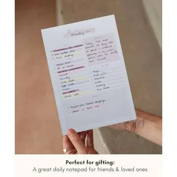 Daily To Do List Notepad – Daily Planner Undated, Daily Work Planner and Productivity Planner – 50-Pg To Do List Notebook for Work, Daily To Do Planner Pad – 8.3”x 5.8” Daily Planner Notepad