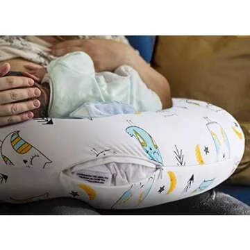 BROLEX Nursing Pillow Covers 2 Pack - Soft & Fitted Slipcovers