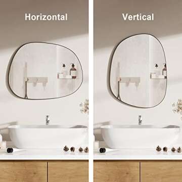 DDK Irregular Wall Mounted Mirror for Modern Homes