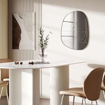 DDK Irregular Wall Mounted Mirror for Modern Homes