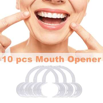 C-Shape Cheek Retractor 10 Pack for Dental Care & Fun Games