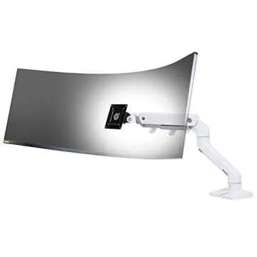 Ergotron – HX Heavy Duty Tilt Pivot – for 1000R, Ultrawide Curved Monitors, Screen Depth 6-12” – Add-on for HX Desk and HX Wall Monitor Arms