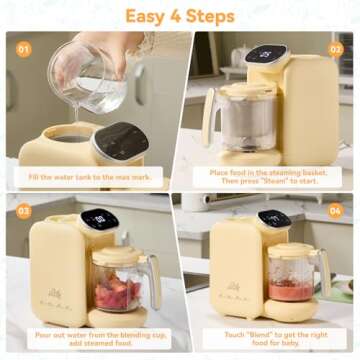Chefhandy Baby Food Maker, 5 in 1 Compact Processor