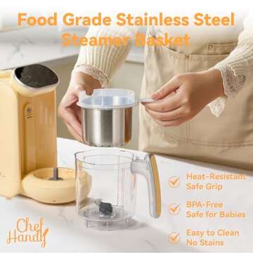 Chefhandy Baby Food Maker, 5 in 1 Compact Processor