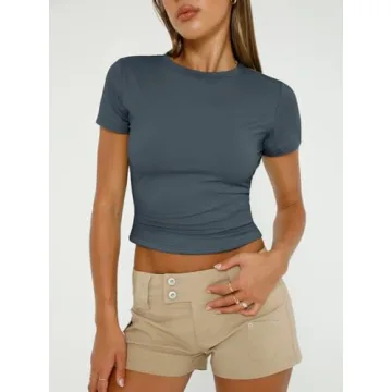 Automet Women's 3 Piece Y2K Crop Tops - Stylish and Versatile