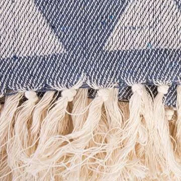 DII Decorative Triangle Woven Throw - Cozy and Chic Home Accent