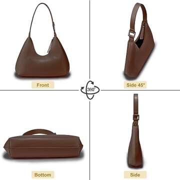 Pifelife Women's Crescent Hobo Bag - Stylish Shoulder Tote