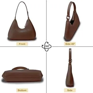 Pifelife Women's Crescent Hobo Bag - Stylish Shoulder Tote