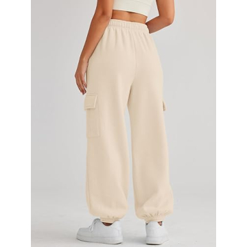 AUTOMET Cargo Sweatpants - High Waist Joggers with Pockets